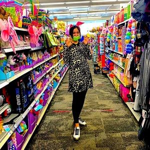 I’m selling these bunny ears and cheetah dress!